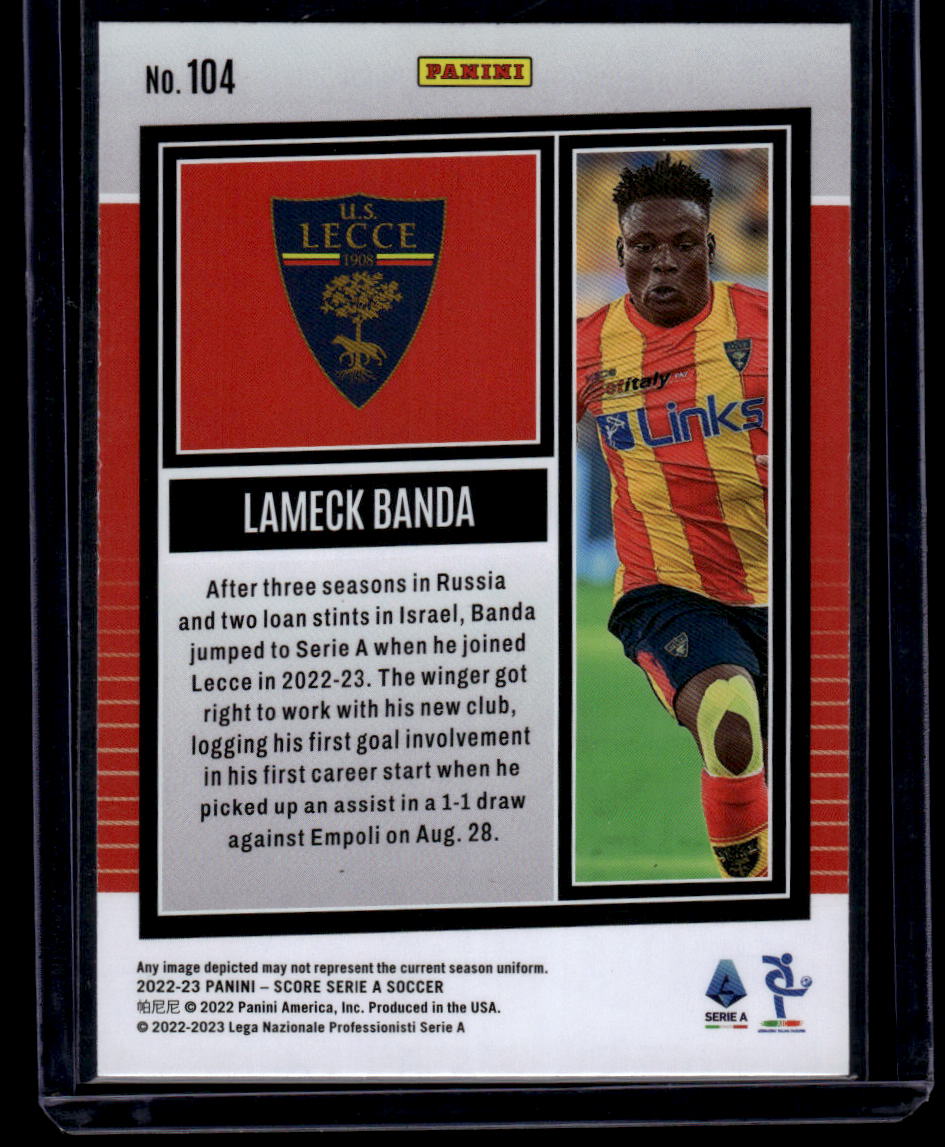 2022-23 Score Serie A #104 Lameck Banda