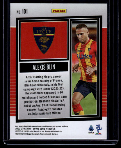 2022-23 Score Serie A #101 Alexis Blin