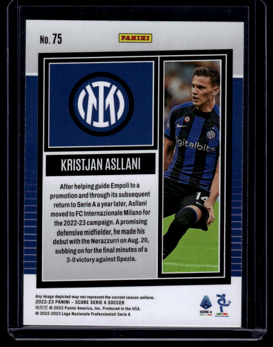 2022-23 Score Serie A #75 Kristjan Asllani