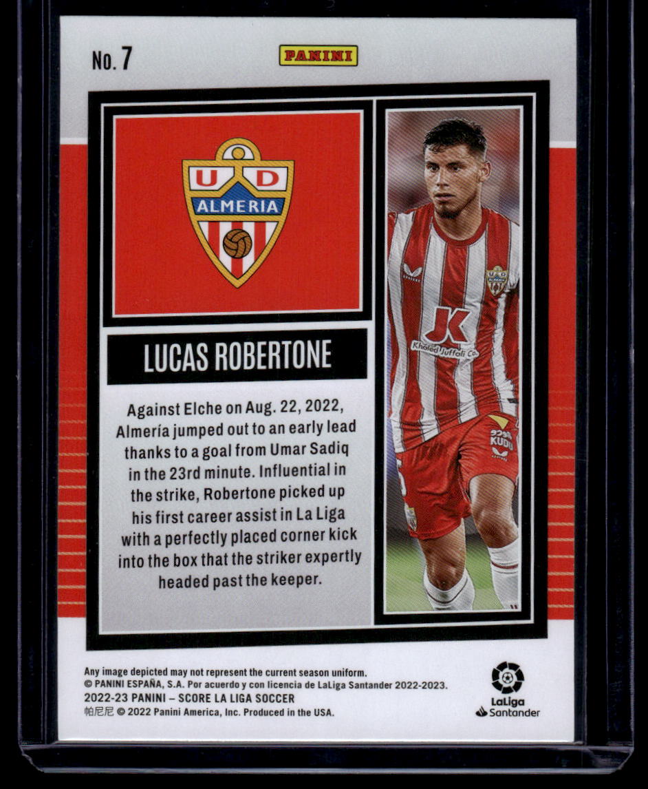 2022-23 Score LaLiga Santander #7 Lucas Robertone