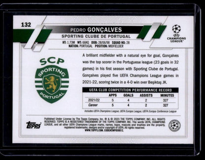 2022-23 Topps UEFA Club Competitions 1st Edition #132 Pedro Gonçalves