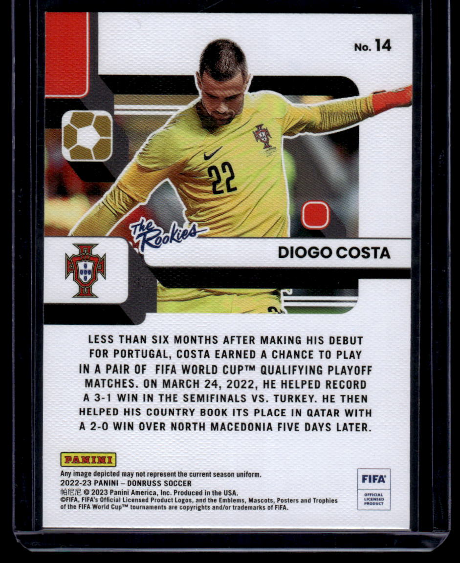 2022-23 Donruss #14 Diogo Costa The Rookies