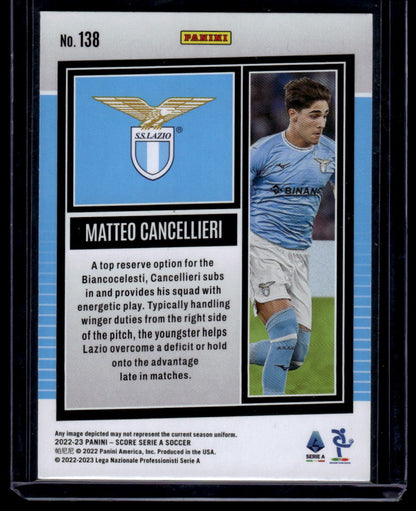 2022-23 Score Serie A #138 Matteo Cancellieri