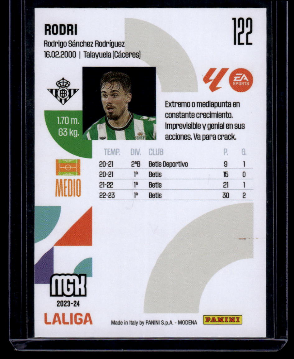 2023-24 Panini Megacracks LaLiga EA Sports #122 Rodri