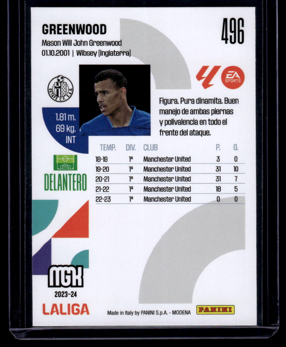 2023-24 Panini Megacracks LaLiga EA Sports #496 Greenwood