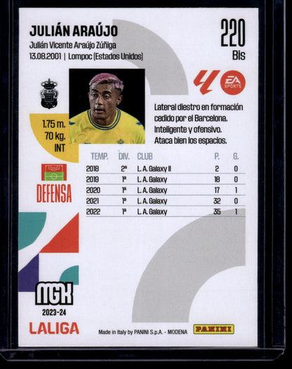 2023-24 Panini Megacracks LaLiga EA Sports #220 bis Julián Araújo