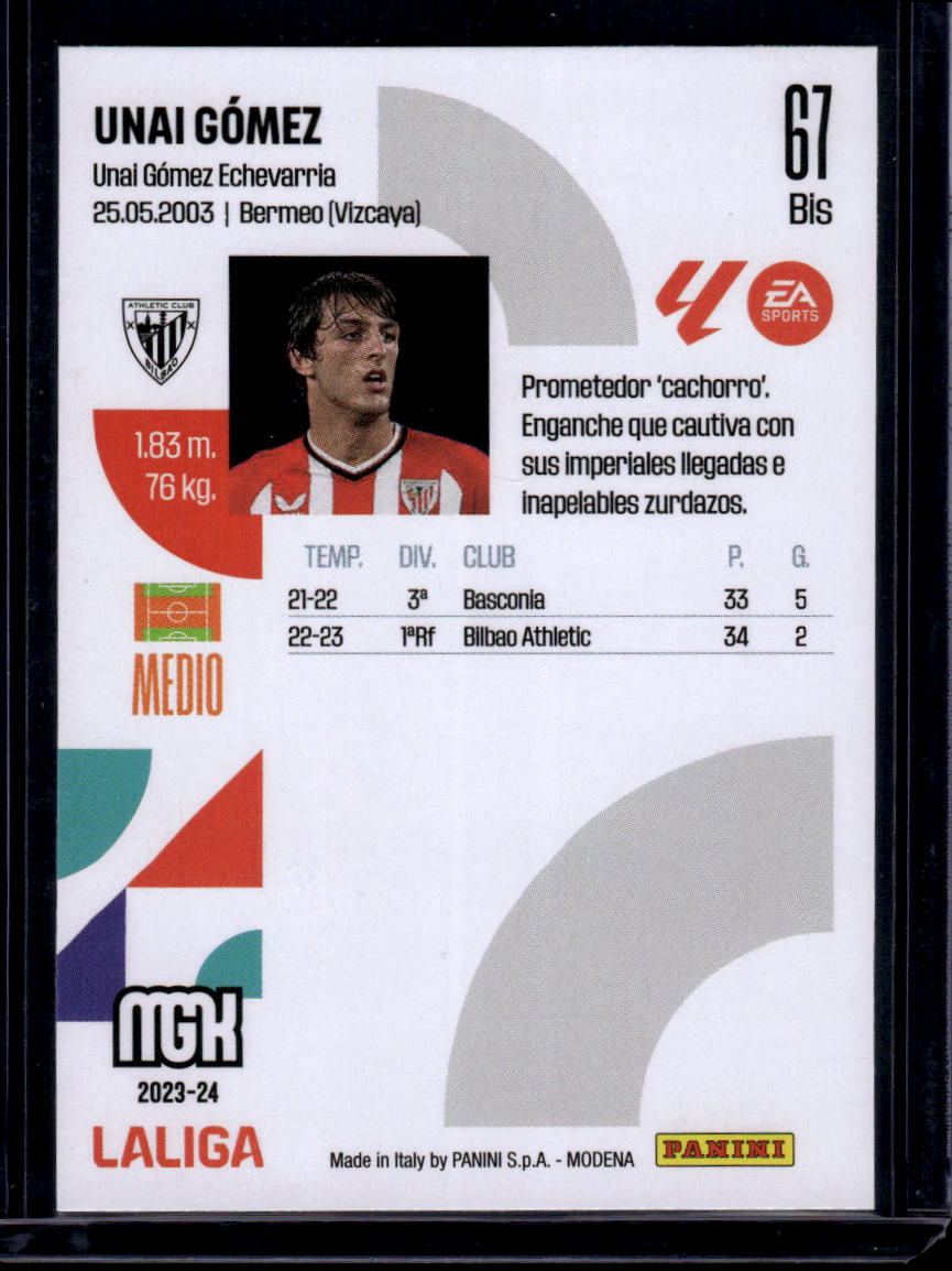 2023-24 Panini Megacracks LaLiga EA Sports #67 bis Unai Gómez