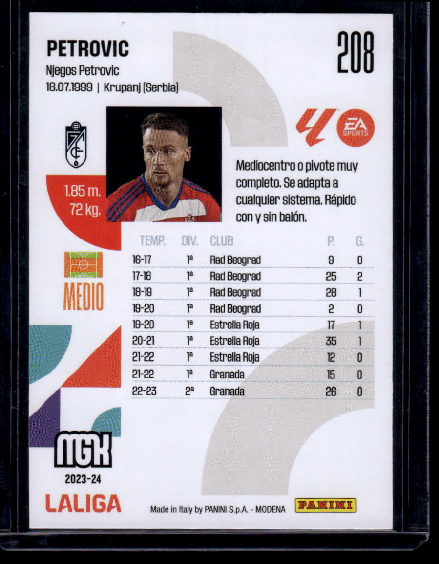 2023-24 Panini Megacracks LaLiga EA Sports #208 Petrovic