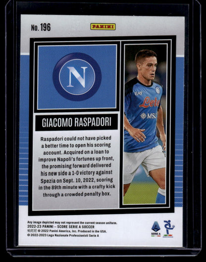 2022-23 Score Serie A #196 Giacomo Raspadori