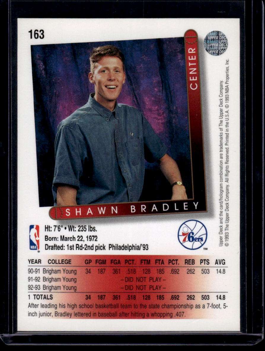 1993-94 Upper Deck #163 Shawn Bradley