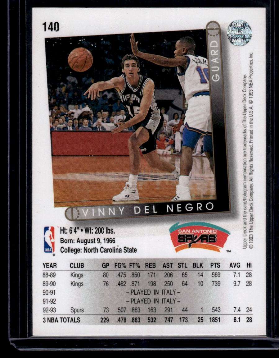 1993-94 Upper Deck #140 Vinny Del Negro