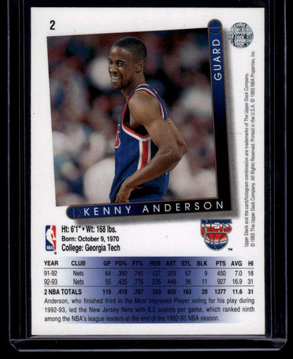 1993-94 Upper Deck #2 Kenny Anderson