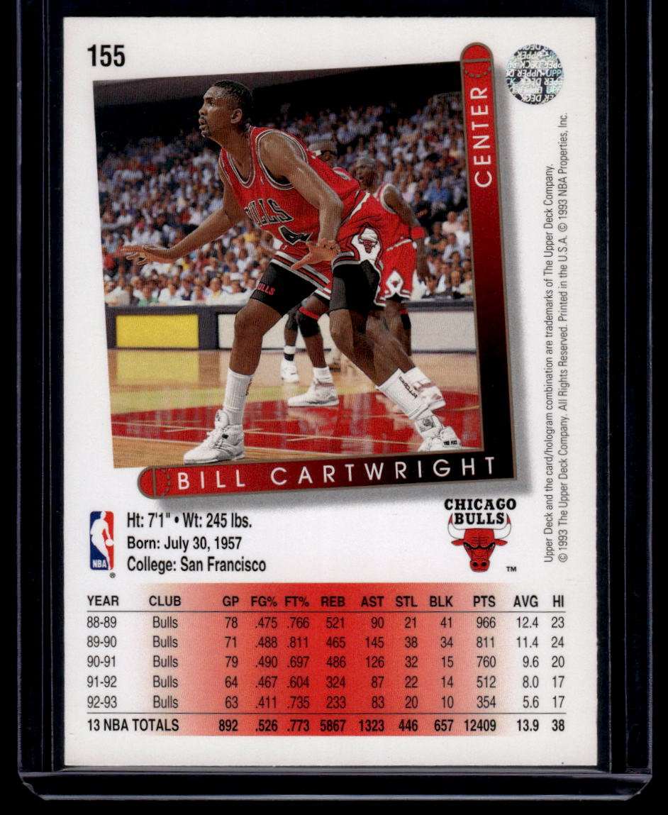 1993-94 Upper Deck #155 Bill Cartwright