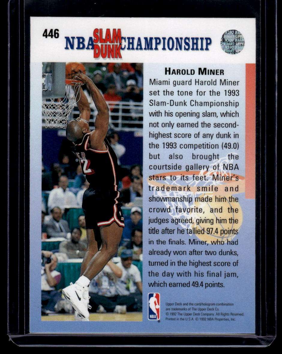 1992-93 Upper Deck #446 Harold Miner