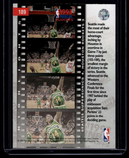 1993-94 Upper Deck #189 Seattle Supersonics