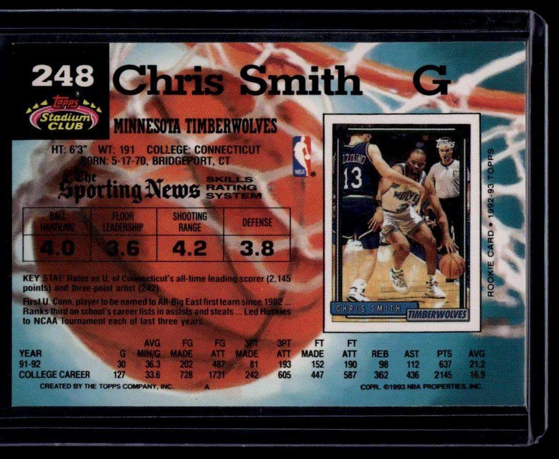 1992-93 Stadium Club #248 Chris Smith