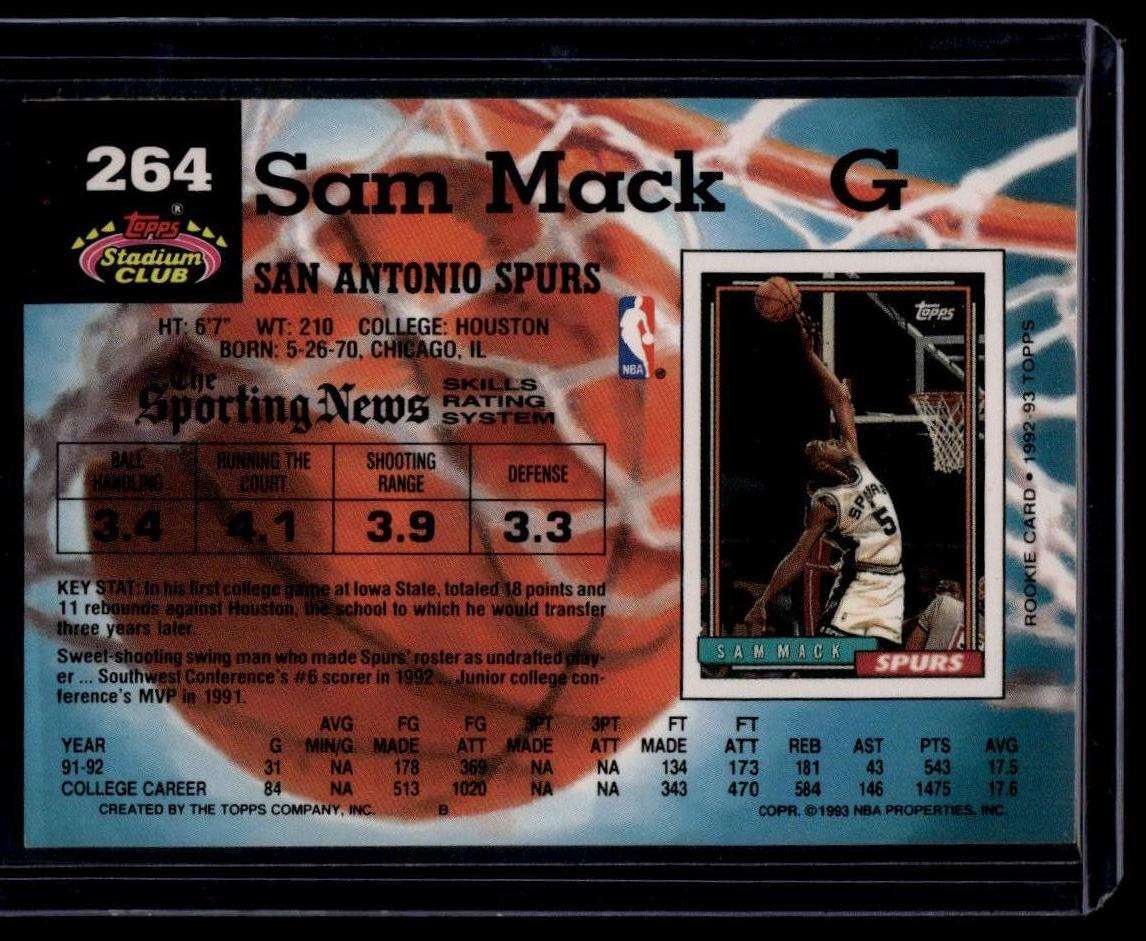 1992-93 Stadium Club #264 Sam Mack