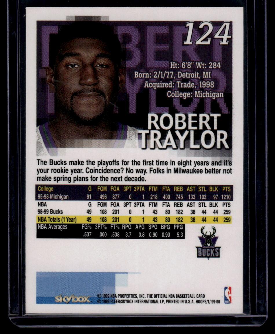 1999-00 Hoops #124 Robert Traylor