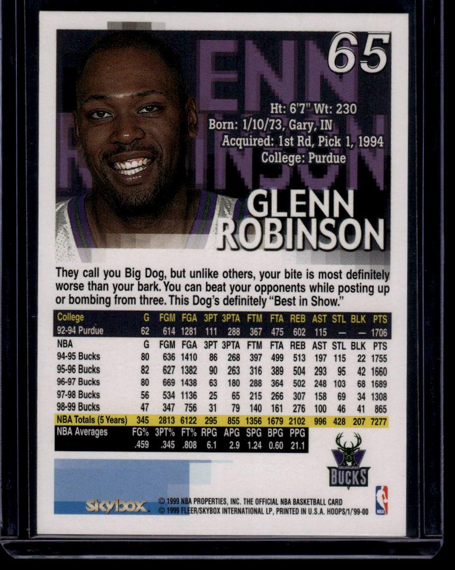 1999-00 Hoops #65 Glenn Robinson