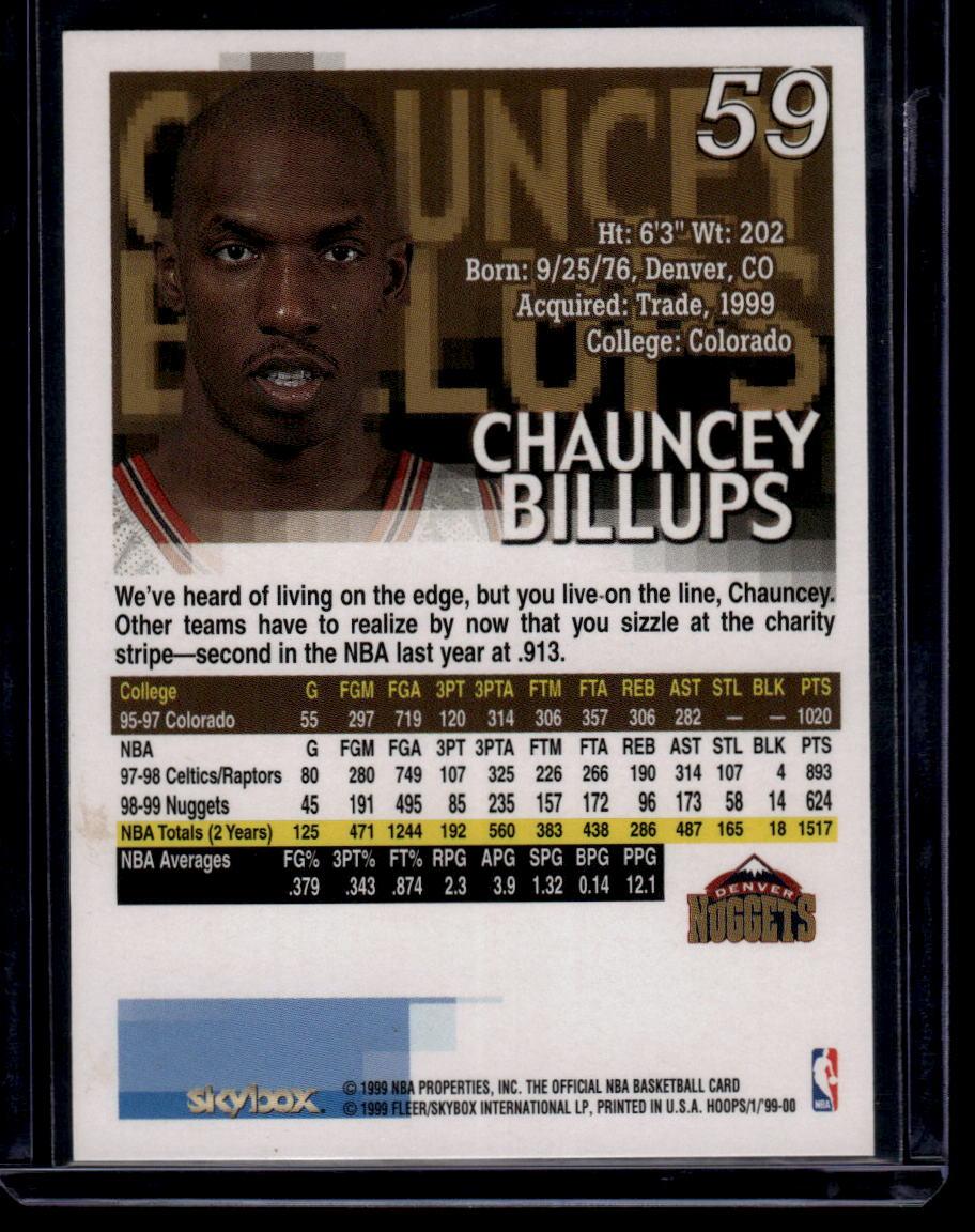 1999-00 Hoops #59 Chauncey Billups