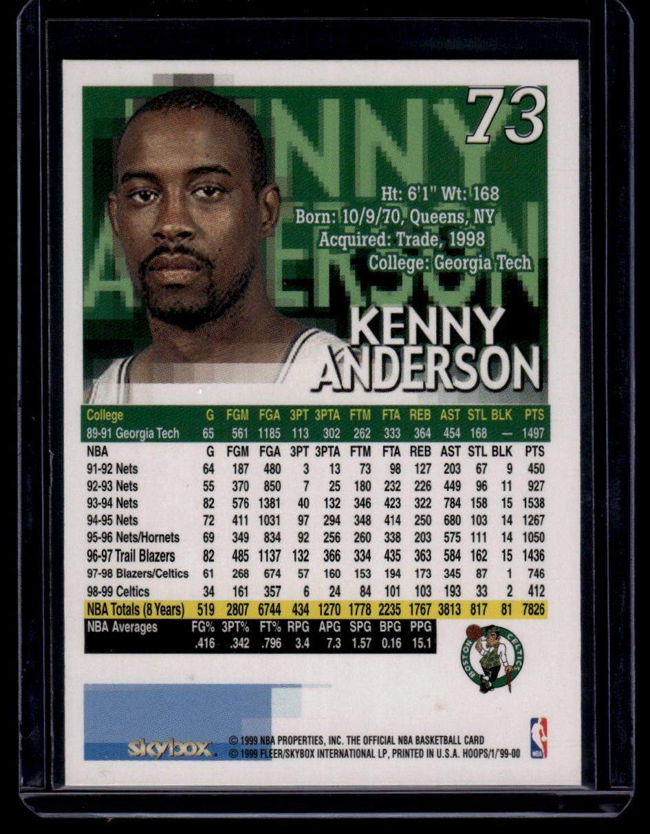 1999-00 Hoops #73 Kenny Anderson