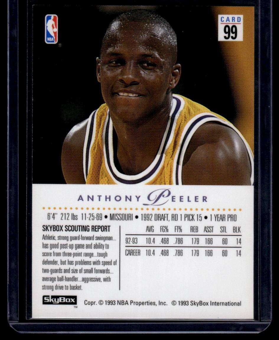 1993-94 SkyBox Premium #99 Anthony Peeler