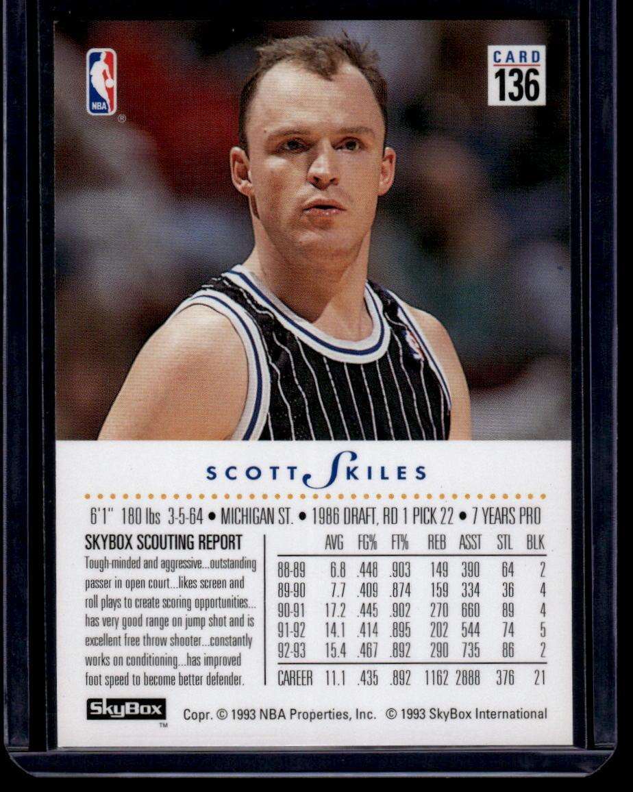 1993-94 SkyBox Premium #136 Scott Skiles