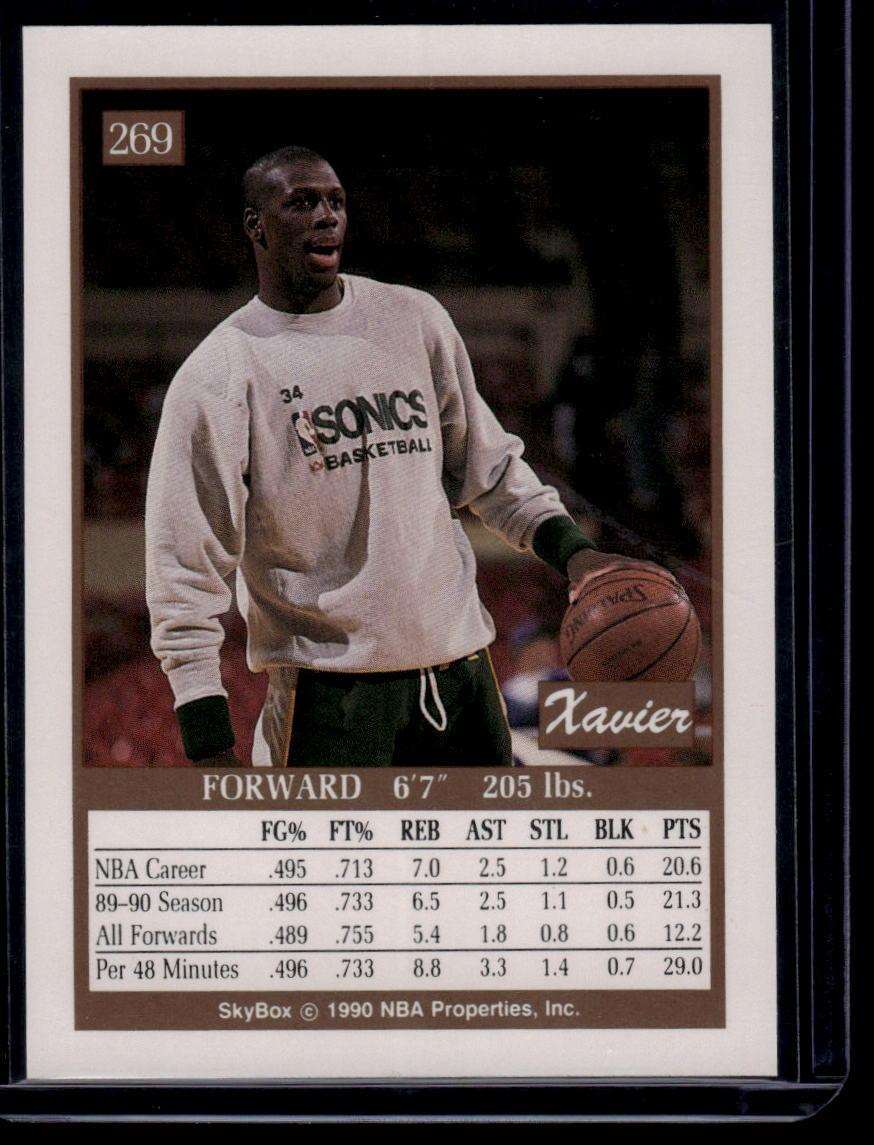 1990-91 SkyBox #269 Xavier McDaniel