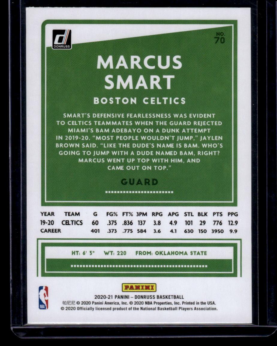 2020-21 Donruss #70 Marcus Smart