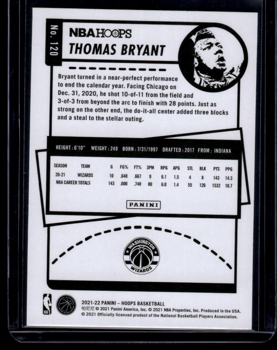 2021-22 Hoops #120 Thomas Bryant