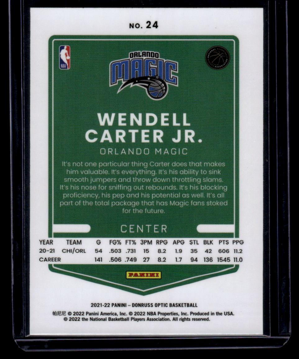 2021-22 Donruss Optic #24 Wendell Carter Jr.