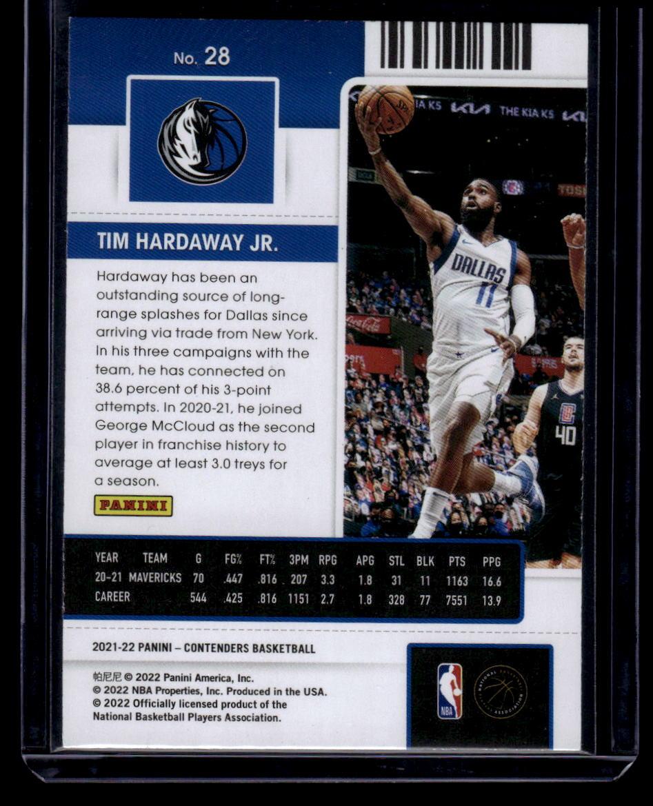 2021-22 Panini Contenders #28 Tim Hardaway Jr.