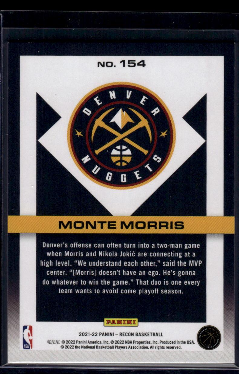 2021-22 Panini Recon #154 Monte Morris