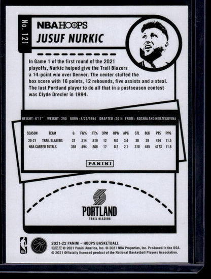 2021-22 Hoops #121 Jusuf Nurkic