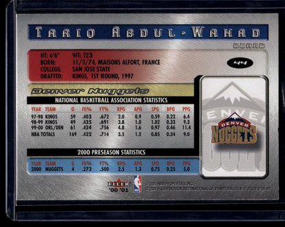 2000-01 Fleer Futures #44 Tariq Abdul-Wahad