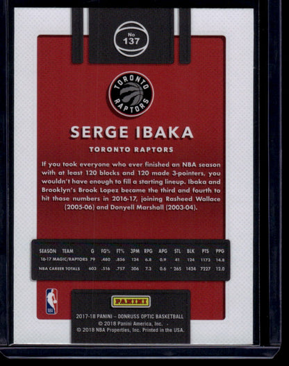 2017-18 Donruss Optic #137 Serge Ibaka