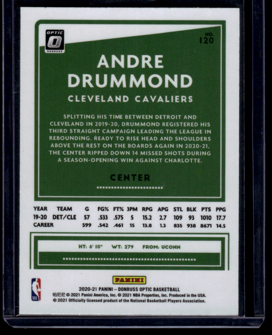 2020-21 Donruss Optic #120 Andre Drummond