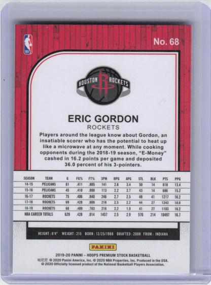 2019-20 Hoops Premium Stock #68 Eric Gordon