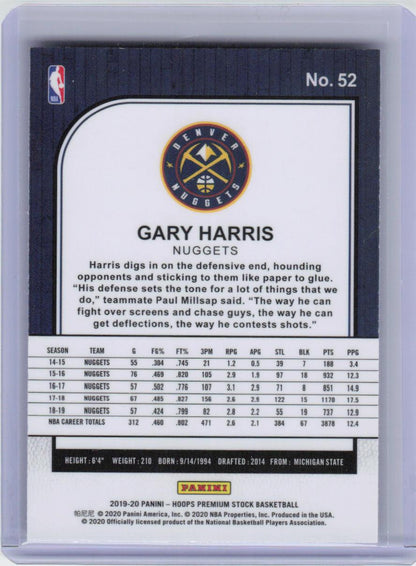 2019-20 Hoops Premium Stock #52 Gary Harris