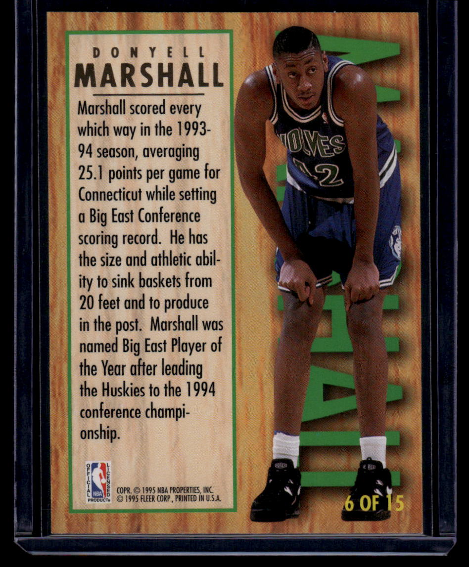 1994-95 Ultra #6 Donyell Marshall All-Rookie