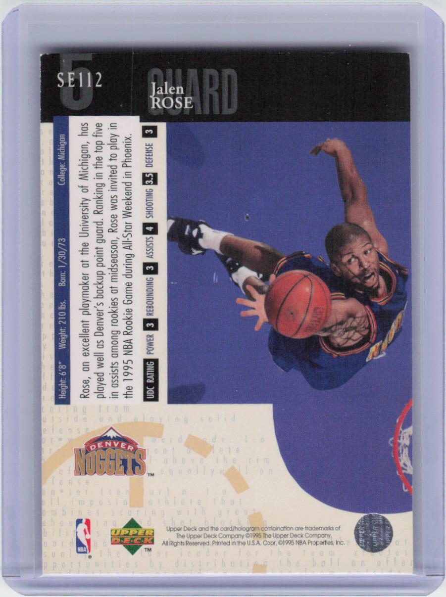 1994-95 Upper Deck #SE112 Jalen Rose Special Edition