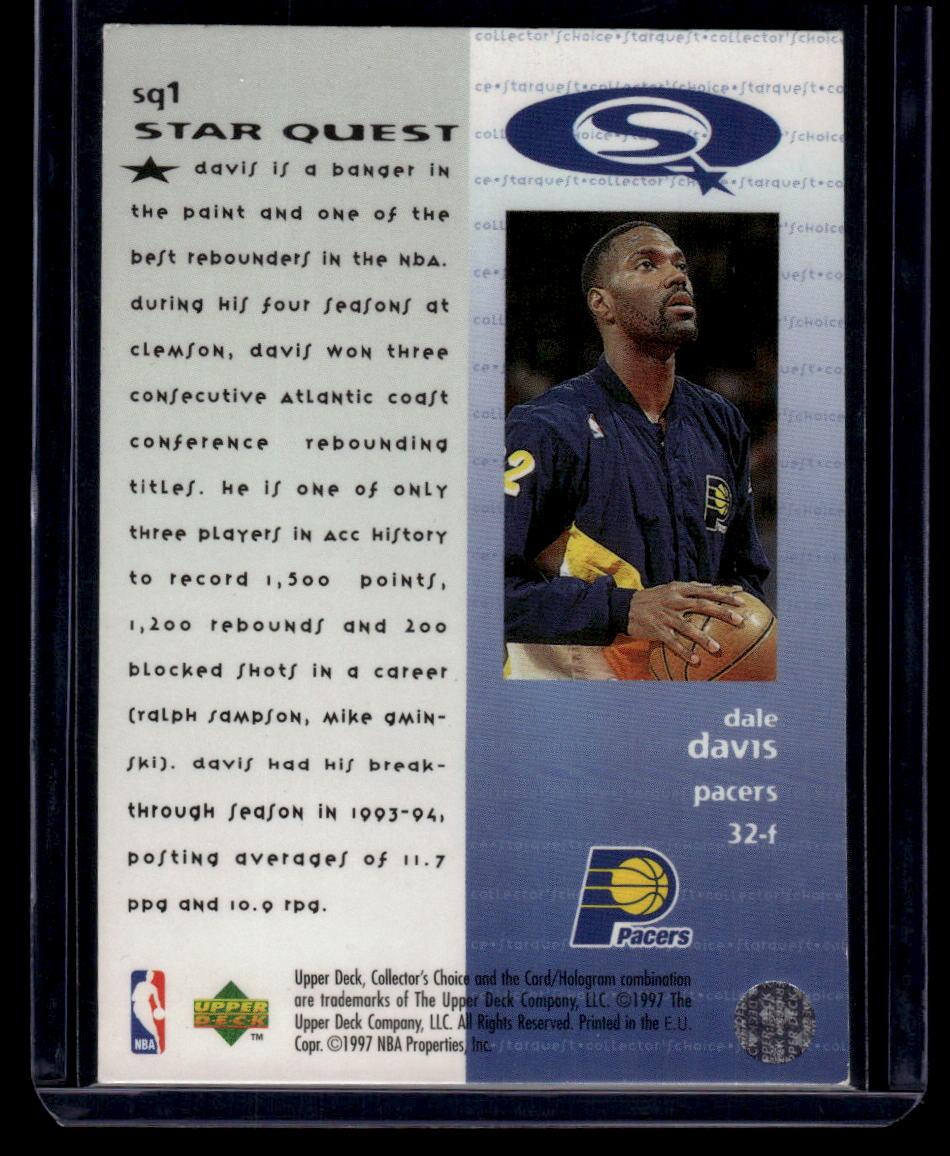 1997-98 Collector's Choice: StarQuest #SQ1 Dale Davis