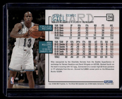 1995-96 Hoops #294 Kendall Gill