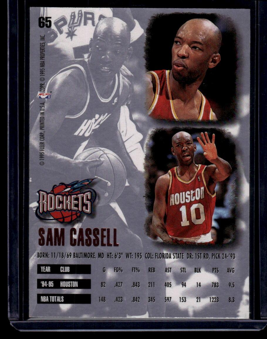 1995-96 Ultra #65 Sam Cassell