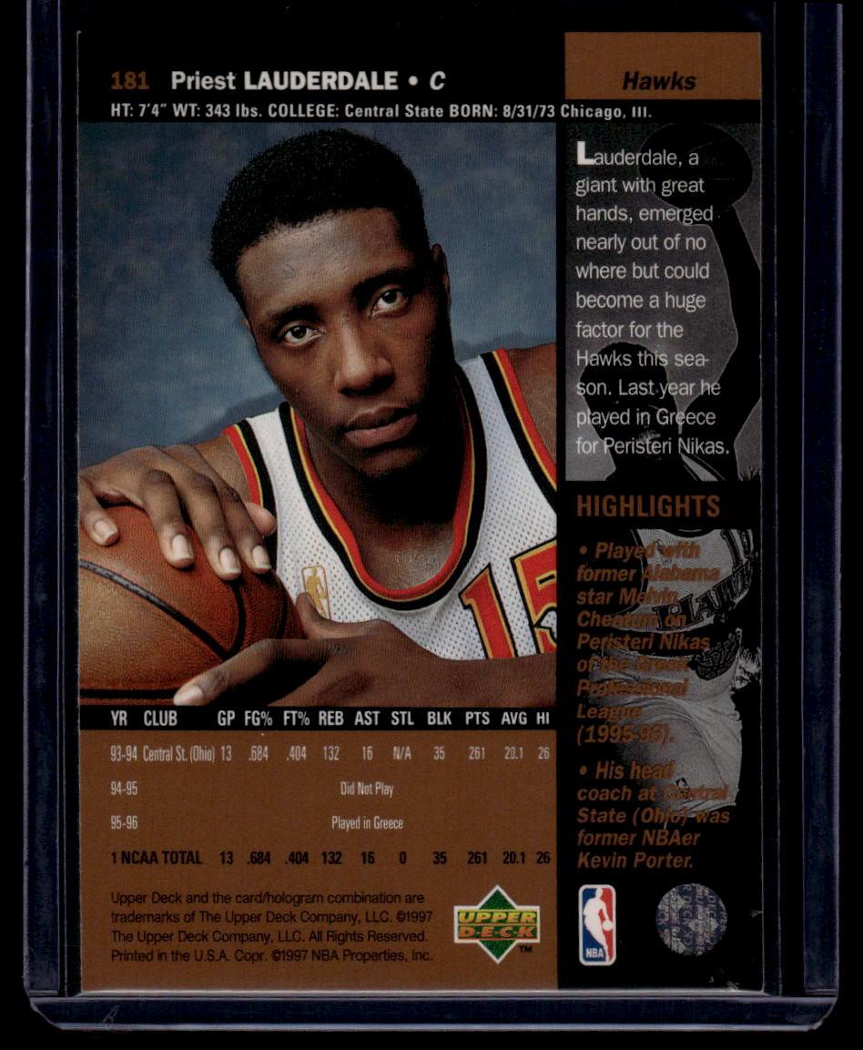 1996-97 Upper Deck #181 Priest Lauderdale