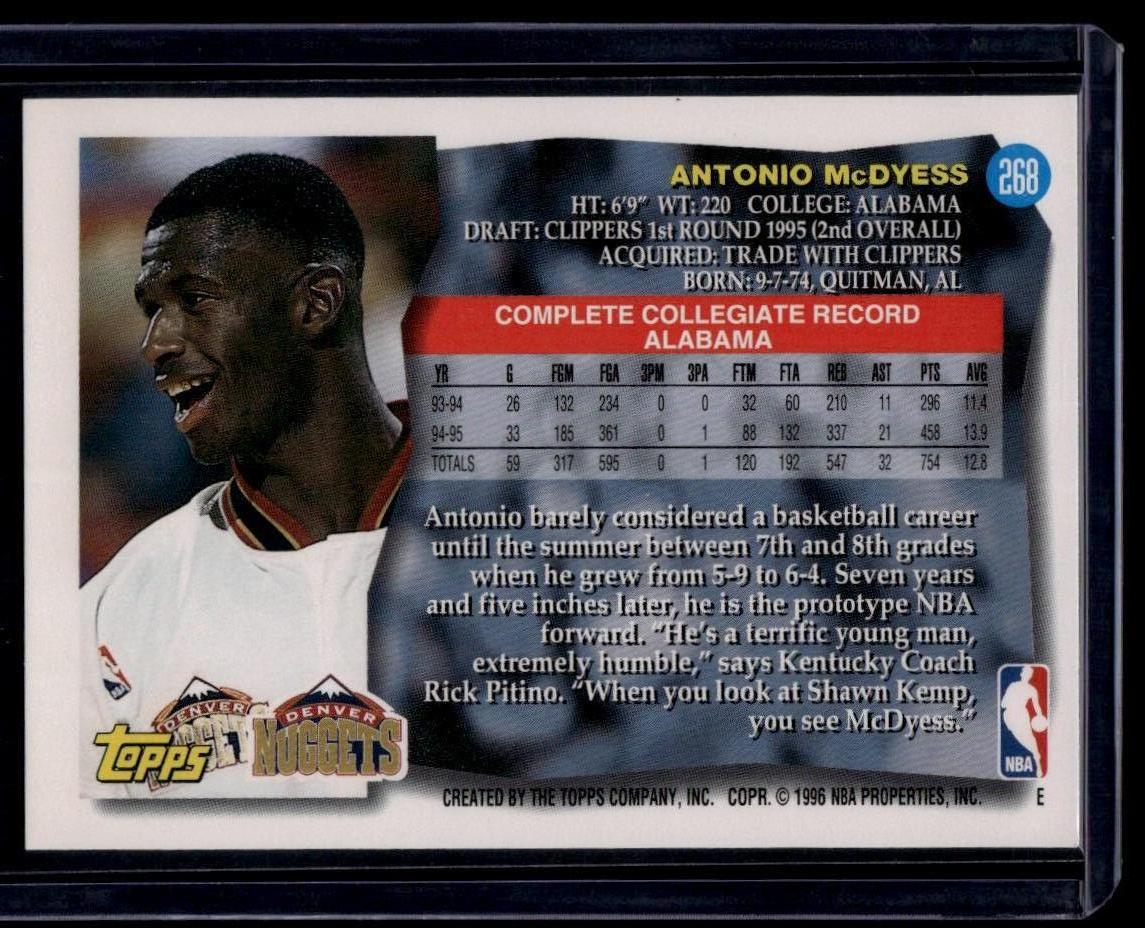 1995-96 Topps #268 Antonio McDyess