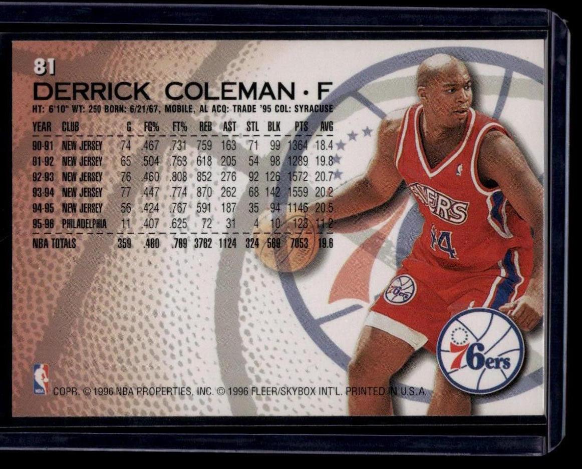 1996-97 Fleer #81 Derrick Coleman