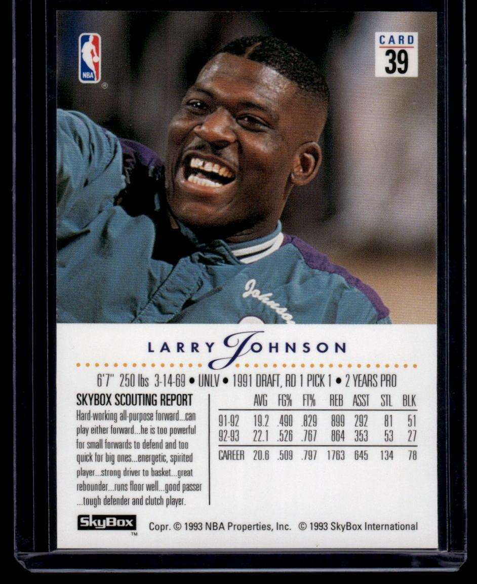 1993-94 SkyBox Premium #39 Larry Johnson