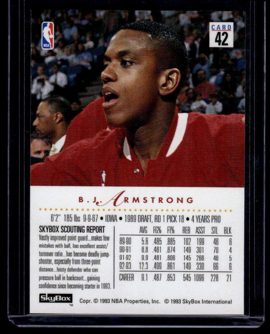 1993-94 SkyBox Premium #42 B.J. Armstrong