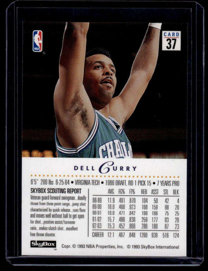 1993-94 SkyBox Premium #37 Dell Curry